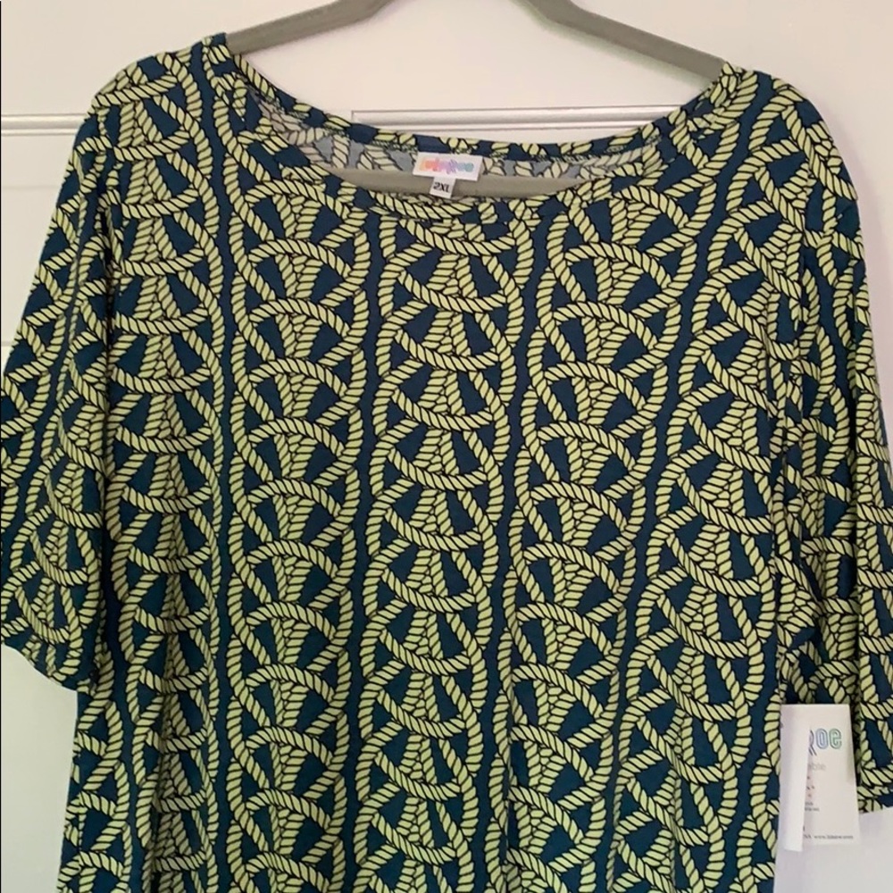 NWT Lularoe Julia 2XL rope knot